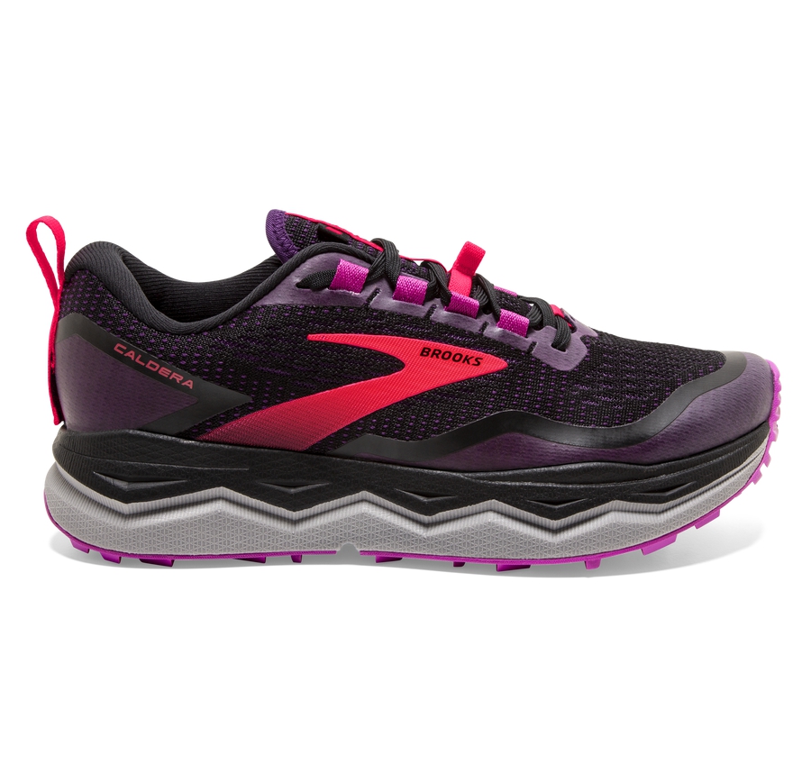 Brooks Womens Trail Running Shoes Nz - Caldera 5 Black/Purple/Red ( AXTIJ7912 )